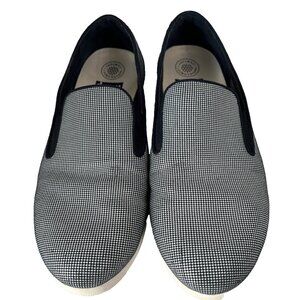 Fitflop Superskate Women's Shoes Size 10 Houndstooth Navy White Loafers Flats